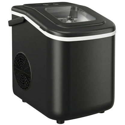 Countertop Ice Maker Machine 9 Cubes in 7 Mins Portable Ice Machine Ice Scoop and Basket 2 Sizes Black