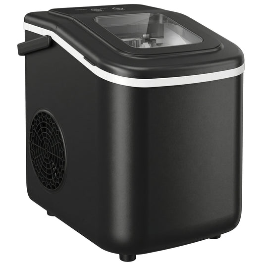 Countertop Ice Maker Machine 9 Cubes in 7 Mins Portable Ice Machine Ice Scoop and Basket 2 Sizes Black