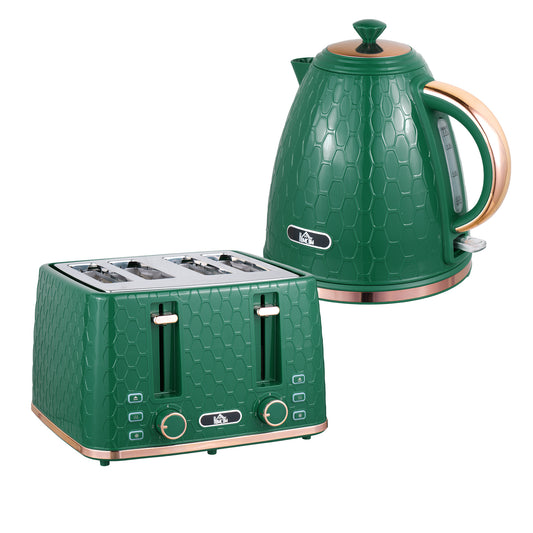 Kettle and Toaster Set, 1.7L 3000W Fast Boil Jug Kettle with Auto Shut Off