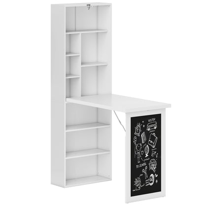 3-in-1 Fold-Out Work Desk - White