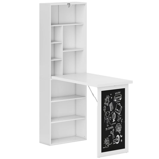 3-in-1 Fold-Out Work Desk - White