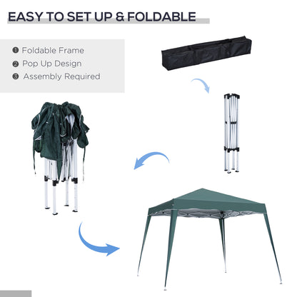 3 M x 3 M Base/ 2.5 M x 2.5 M Top Pop Up Gazebo with Carry Bag
