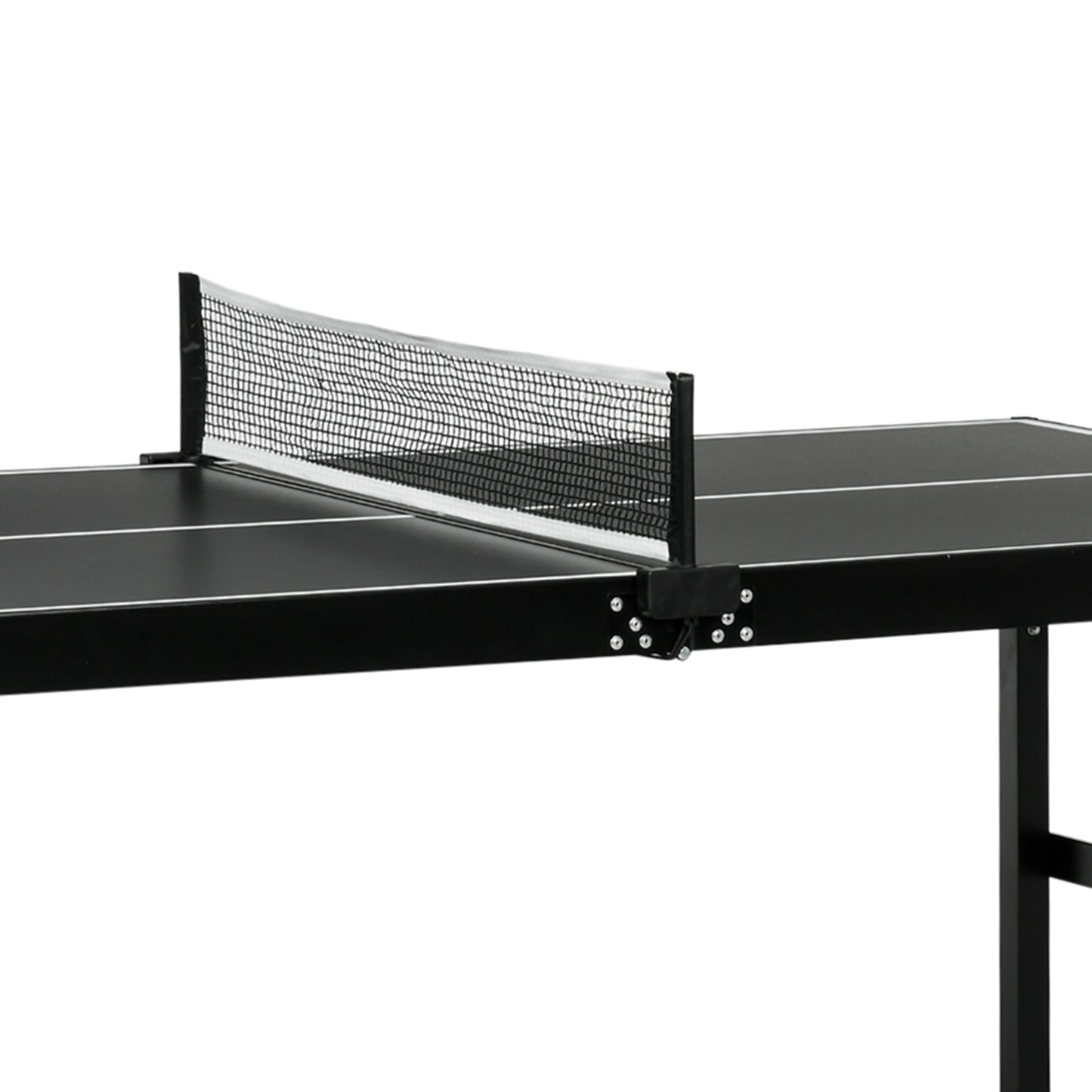 5ft Mini Table Tennis Table, Folding Ping Pong Table with Net and Aluminium Frame