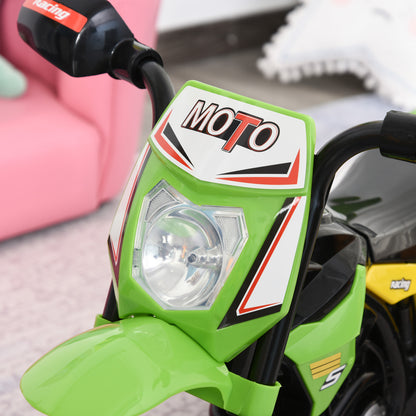 Trike for Kids, Toddler Pedal Motorcycle, Kids Ride On Tricycle Early Learning w/ Music Lights Handlebar Stickers Exercise Bo