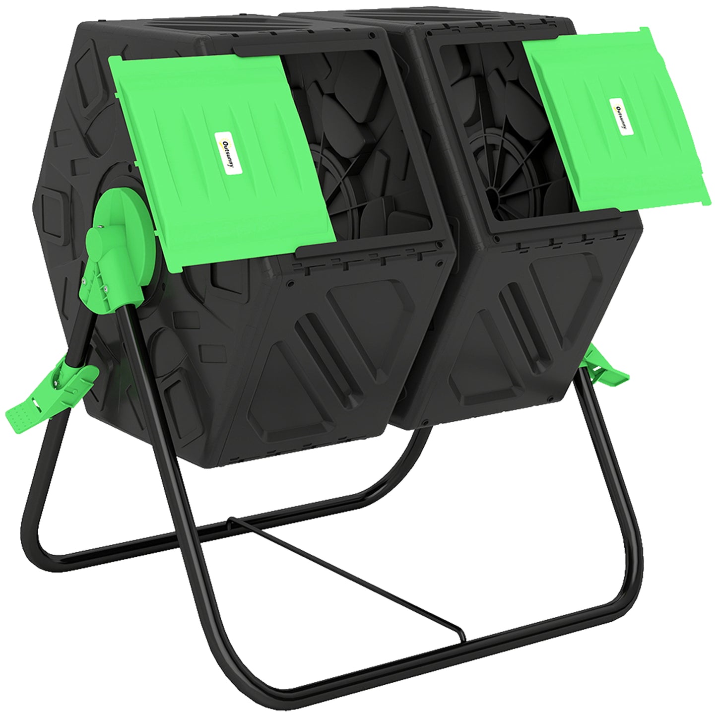 130L Double Chamber Composter - Black