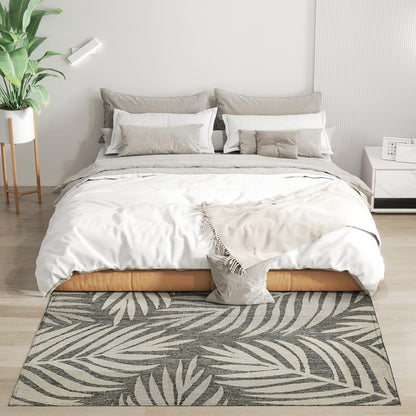 UV Resistant Indoor & Outdoor Area Rug, Easy-Cleaning Machine Washable Rug for Patio, Garden, Kitchen