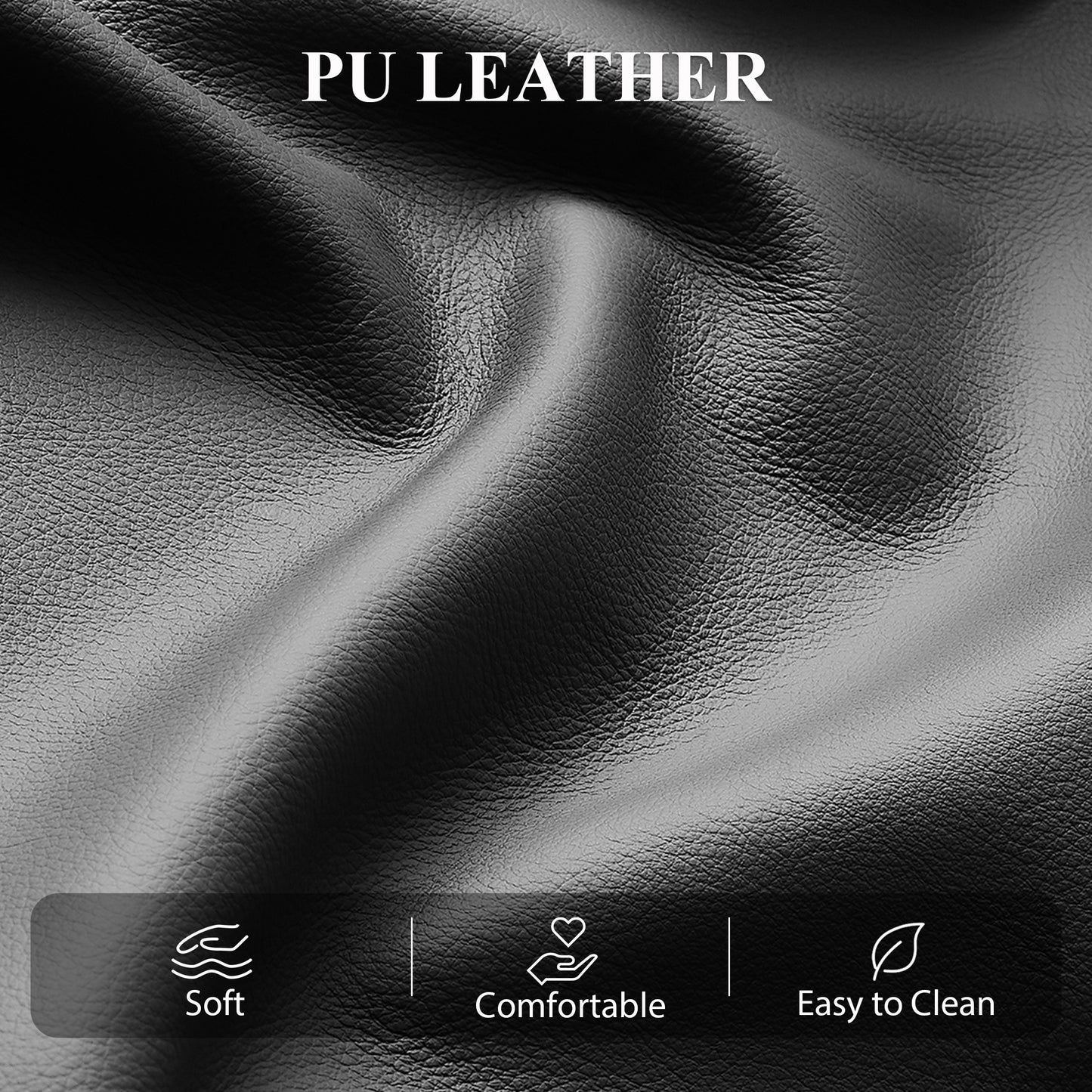 Riser and Recliner Chair with Vibration Massage, PU Leather Power Lift Chair for Elderly, Black