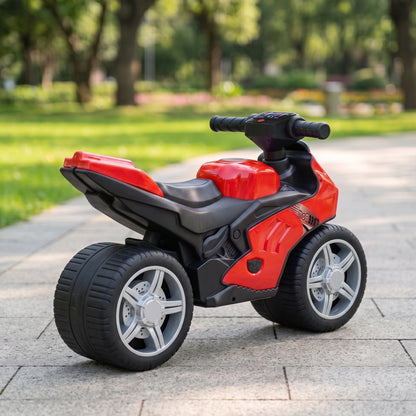 Balance Bike with Music Extra-Wide Wheels Toddler Bike for Boys Girls Red