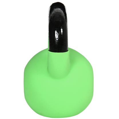 Kettlebell, 12kg Kettle Bell with Non-Slip Handle for Home Gym Weight Lifting and Strength Training, Green