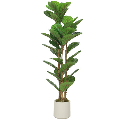 120cm Artificial Fiddle Leaf Fig Tree - Green