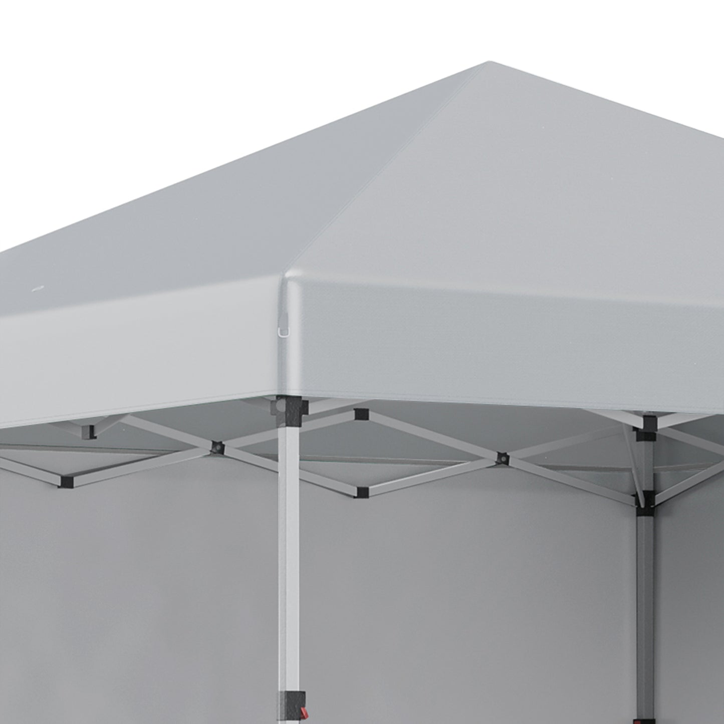 3 x 3 m Pop Up Gazebo, UPF 30+ Party Tent with 2 Sidewalls, Weight Bags and Wheeled Bag, Light Grey