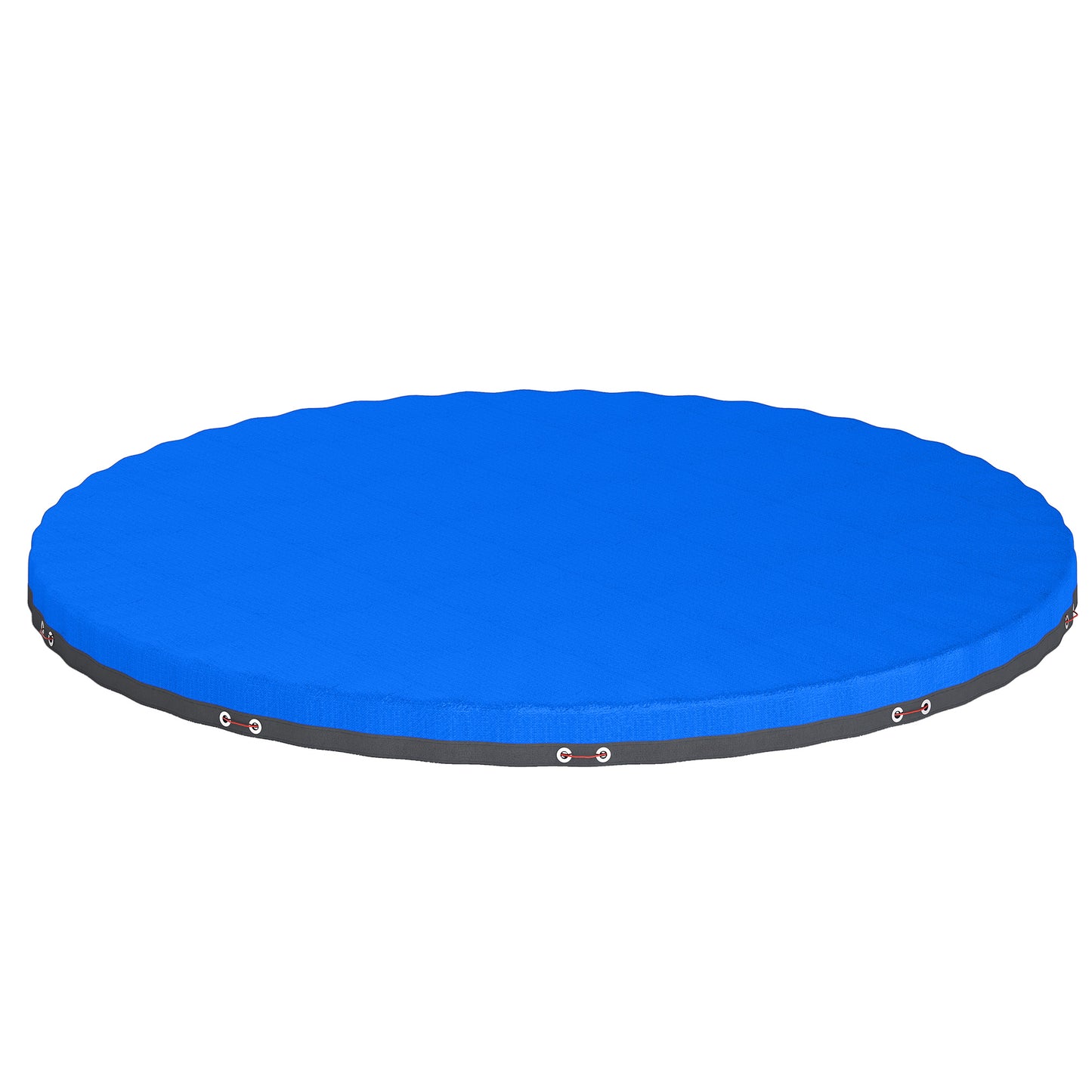 Round Pool Cover, 10 ft Waterproof Swimming Pool Cover with Secure Rope, Tightener for Above Ground Pools, Blue