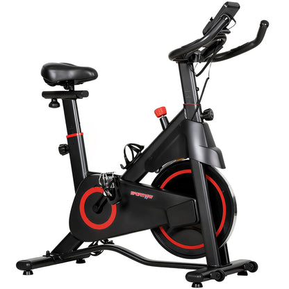Exercise Bike, Stationary Bike with Adjustable Magnetic Resistance, Indoor Cycling Equipment with LCD Display