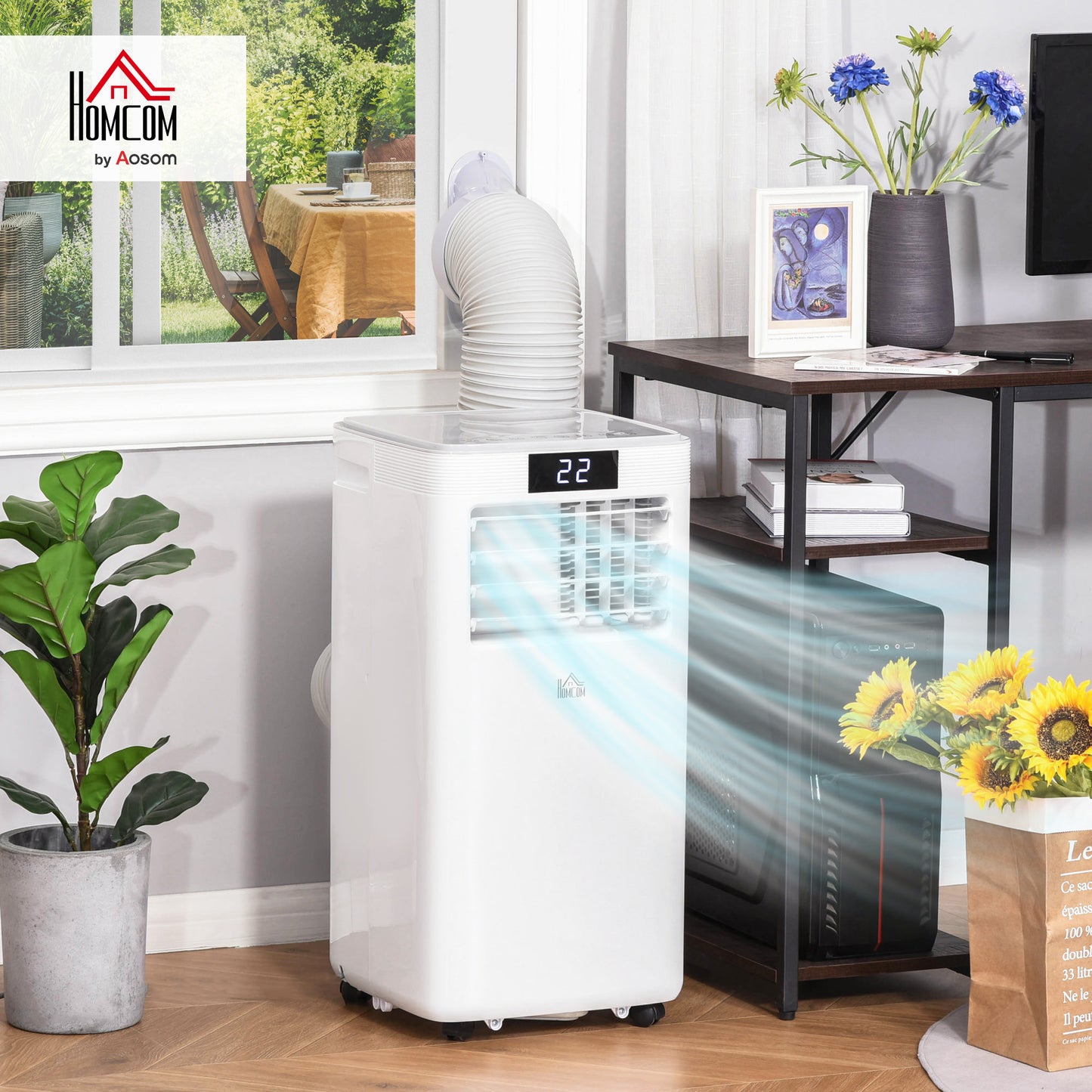 8000 BTU Air Conditioning Unit, 3-in-1 Portable Air Conditioner, Dehumidifier, Cooling Fan with Remote Control