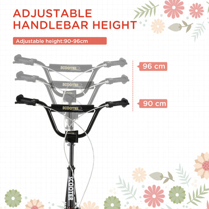 Kick Scooters for Kids with Adjustable Height, Anti-Slip Deck, Dual Brakes, Rubber Tyres