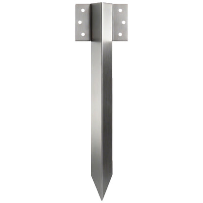 20 Pack Railway Sleeper Brackets, 41 cm Heavy Duty Galvanised Steel Sleeper Stakes with Screws and Gloves