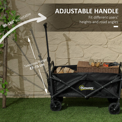 93L Festival Trolley on Wheels, Garden Folding Trolley Cart