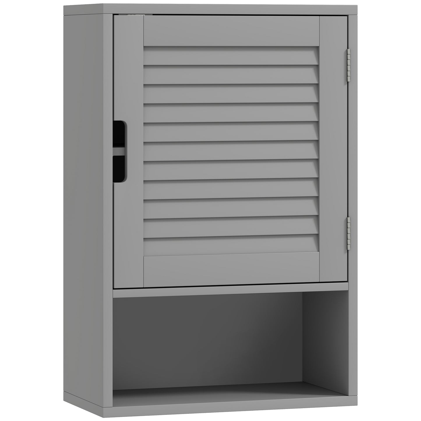 Bathroom Cabinet, Wall Mounted Storage Cabinet with Adjustable Shelves, 40 x 20 x 60 cm, Grey