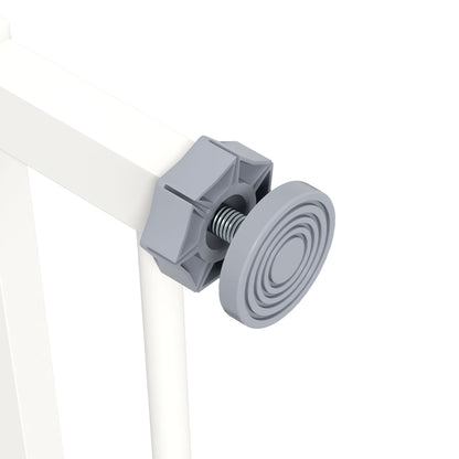 Adjustable Safety Gate w/ One Extensions, Four Adjustable Screws, White