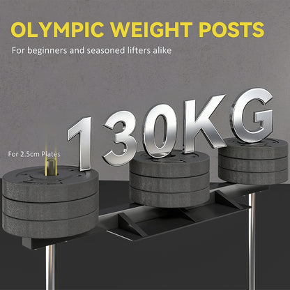 Vertical Leg Press Machine with Adjustable Leg, Back and Head Positions, 1" Standard Plate Compatible, Yellow