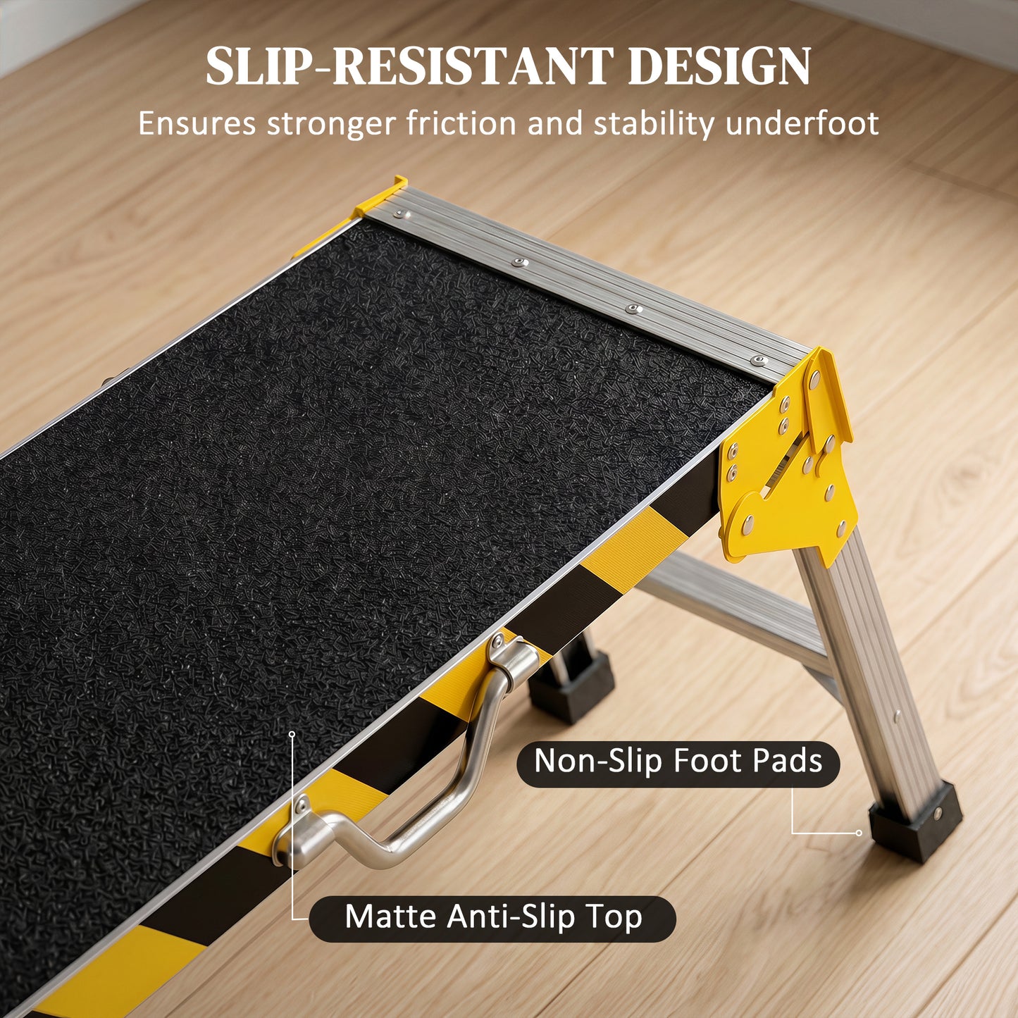 Work Bench, Foldable Aluminium Alloy Tool Stand with Handle, Non Slip, 150 kg, 110 x 32 x 50 cm