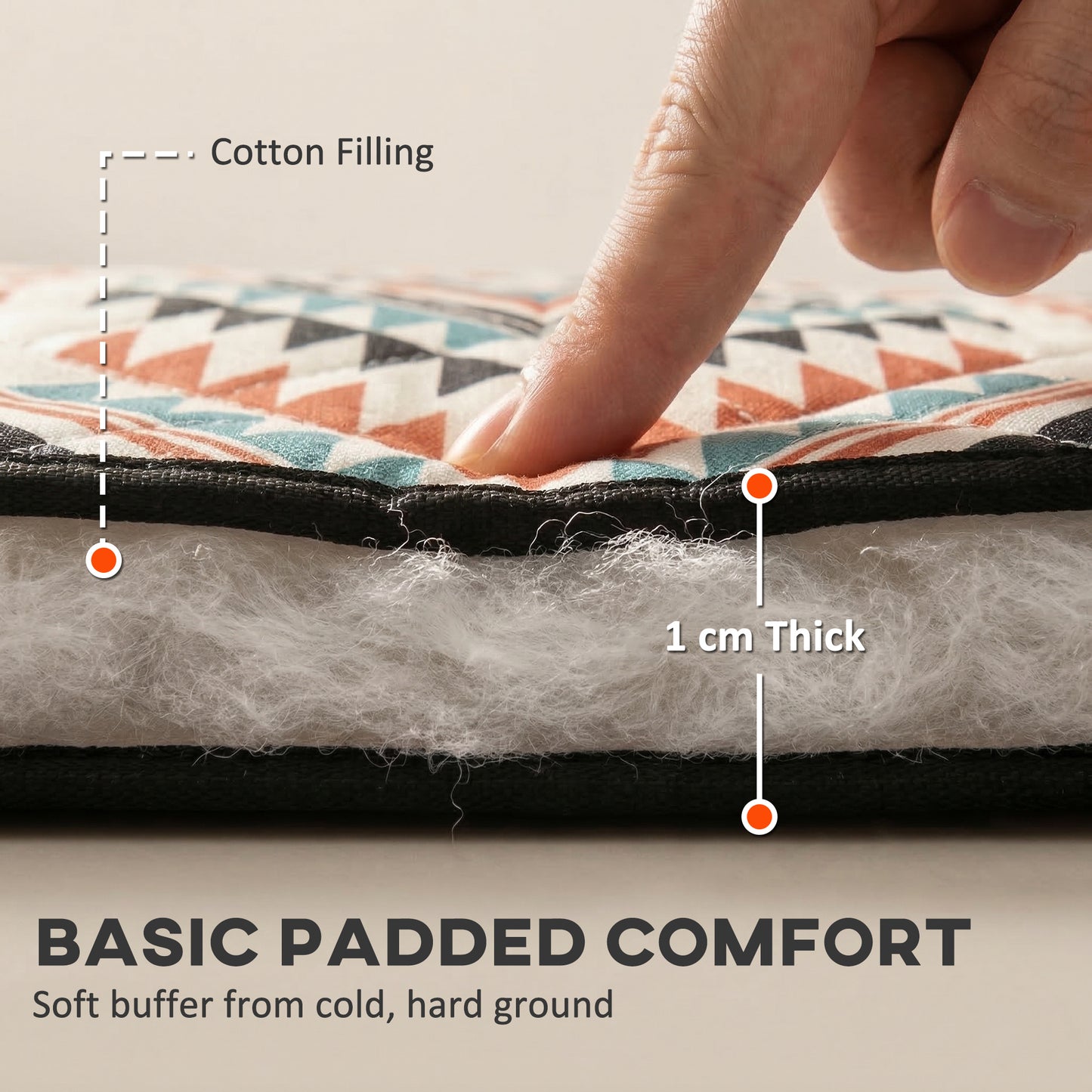 Picnic Blanket, 300x200CM Large Beach Blanket Outdoor Picnic Mat with Integrated Strap for Camping, Mix-Colour
