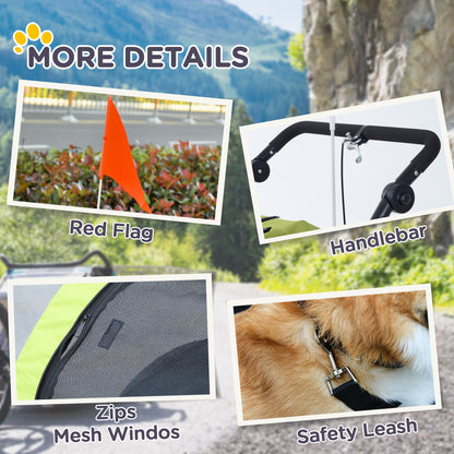 Dog Bike Trailer Pet Stroller Cart Carrier for Bicycle 360° Rotatable