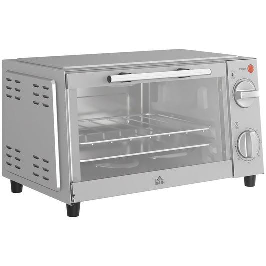 Mini Oven, 9L Countertop Electric Grill, Toaster Oven with Adjustable Temperature, Timer