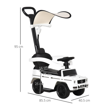 3 in 1 Kids Children Ride on Push Car Toddler Sliding Car G350 Licensed Walker Foot to Floor Slider Push-Along with Horn Stee
