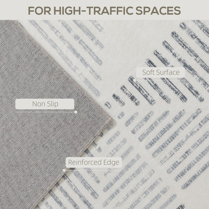 Modern Area Rug, Geometric Pattern Non-Slip Washable Rug, Soft Floor Carpet for Living Room, Bedroom, Dining Room