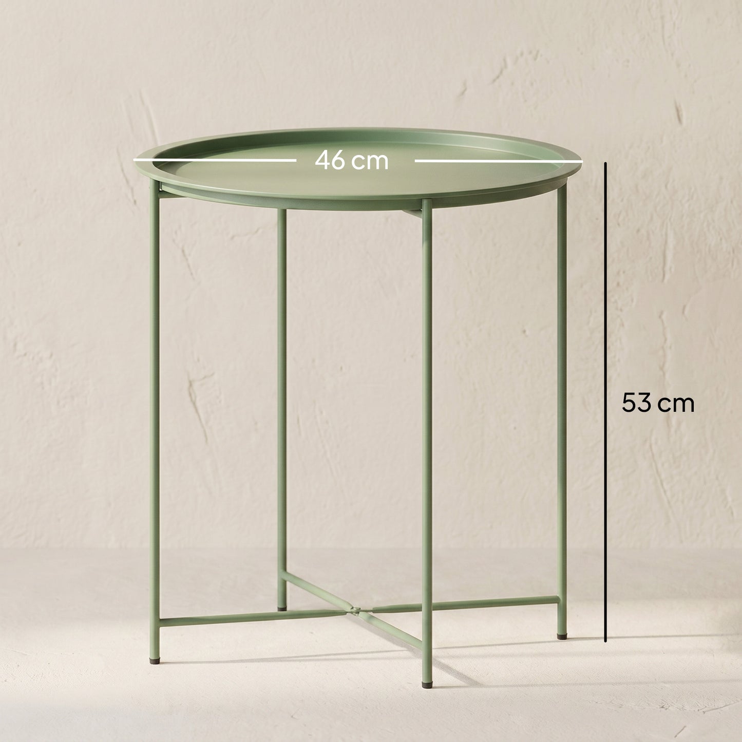 Steel Removable Tray Top Garden Table - Green