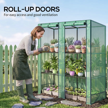 Three-Tier Mini Greenhouse - Green