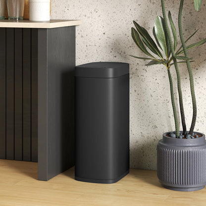 50L Sensor Bin, Automatic Kitchen Bin, Manual Override, Battery Operated, Inner-Bucket-Free, for Kitchen, Bedroom, Black