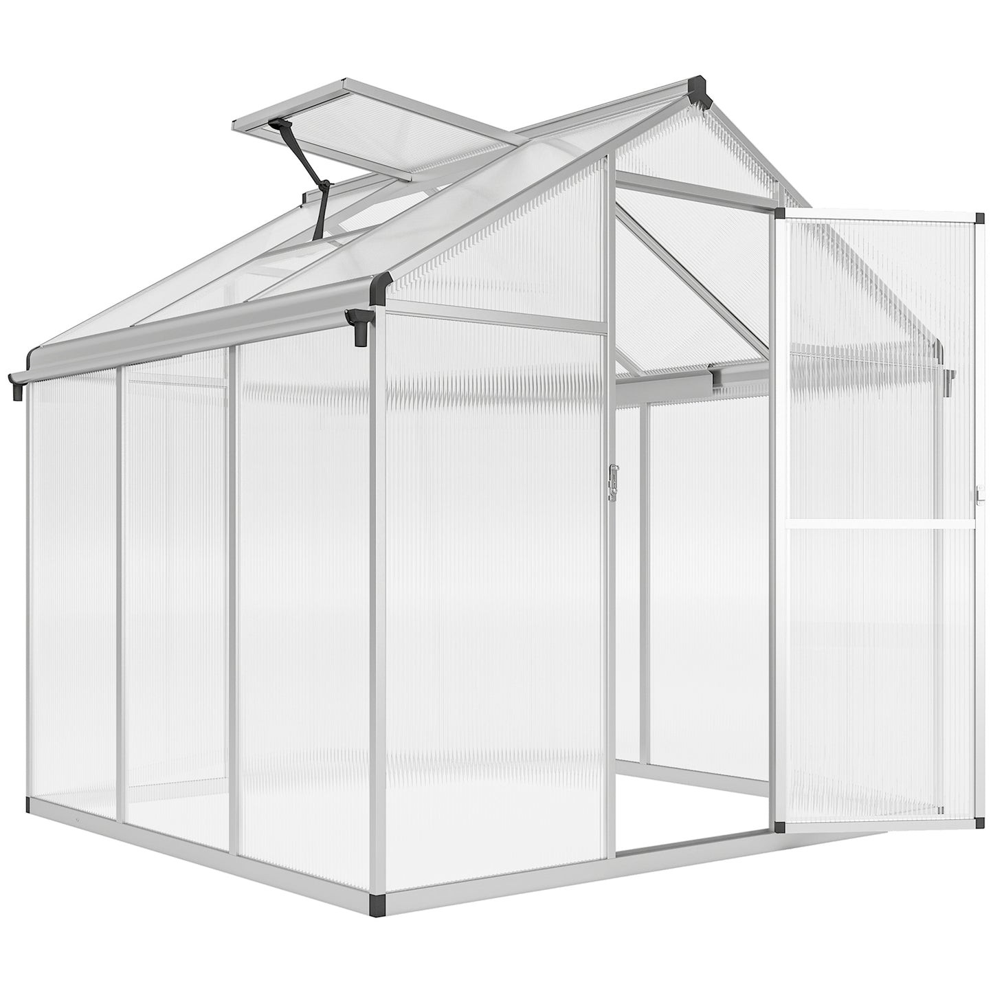 6 x 6ft Aluminium Frame Greenhouse