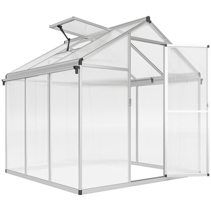 6 x 6ft Aluminium Frame Greenhouse