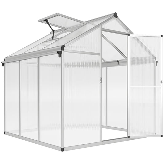 6 x 6ft Aluminium Frame Greenhouse