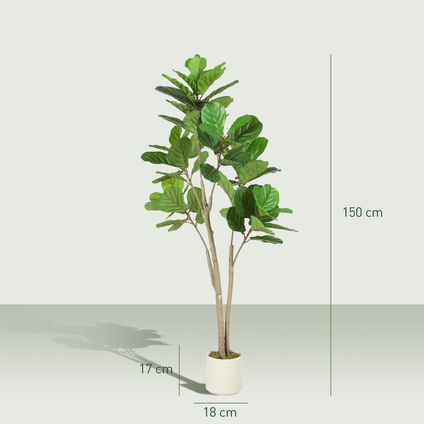 150cm Artificial Ficus Tree - Green