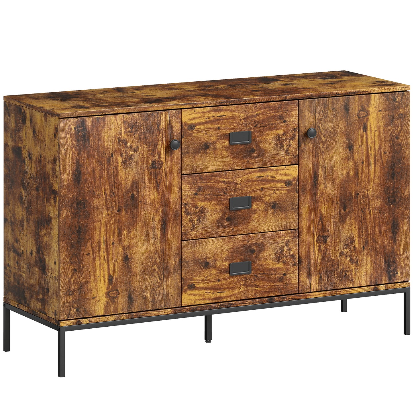 Modern Rustic Brown Sideboard