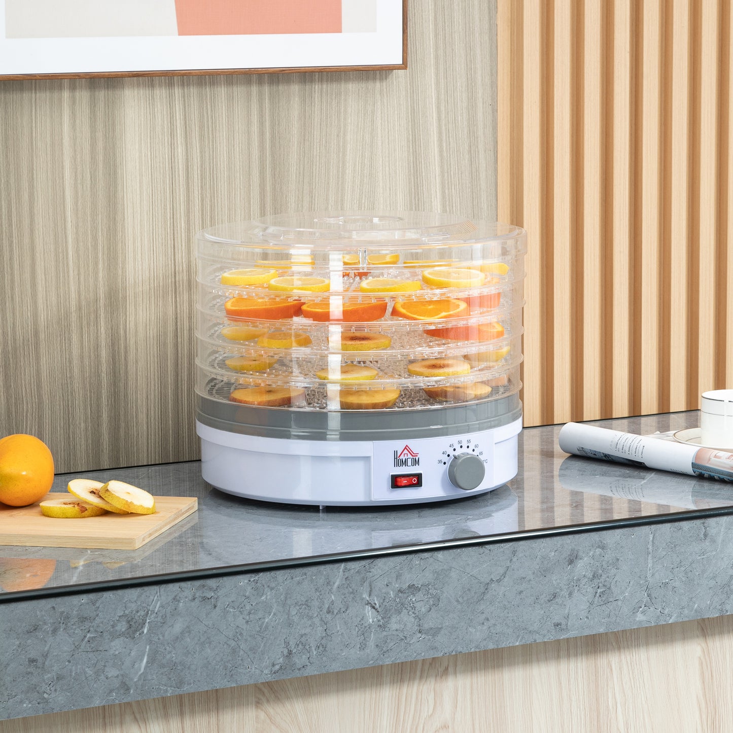 5 Tier Food Dehydrator, 245W Food Dryer Machine with Adjustable Temperature Control for Drying Fruit, Meat, Vegetable