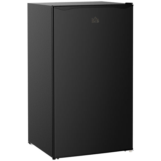 Under Counter Fridge, 91L Small Fridge with Chiller Box, Removable Shelf, Reversible Door, Adjustable Legs