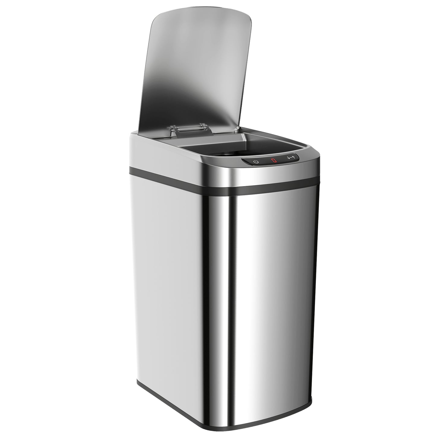 12L Sensor Bin, Automatic Touchless Motion Sensor Kitchen Bin with Fingerprint Resistant Stainless Steel, Silver