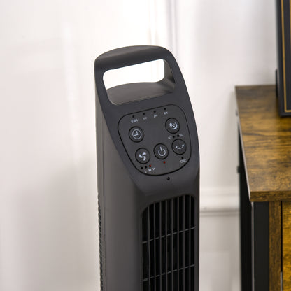 31" Oscillating Tower Fan with Remote Control, 4H Timer, 3 Speed 3 Modes