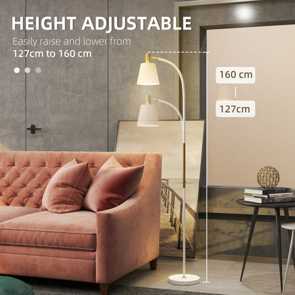 Floor Lamp for Living Room, Spotlight Reading Standing Lamp with Adjustable Height, Rocker on/off Switch
