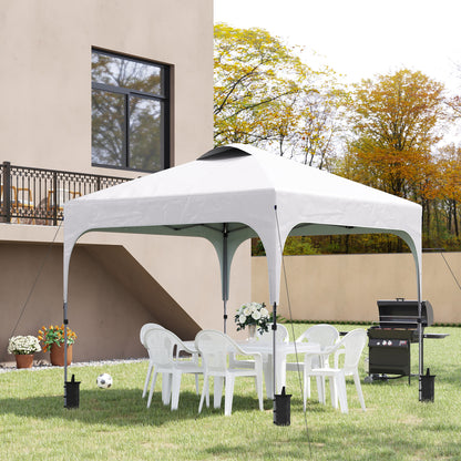 3 x 3(M) Pop Up Gazebo, UPF 50+ Foldable Canopy Tent with Wheeled Carrybag, 4 Leg Weight Bags
