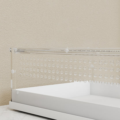 Acrylic Reptile Terrarium with Top Sliding Door, Vents, for Snake, Frog, Spider, Gecko, Tarantula, 40 x 30 x 15 cm