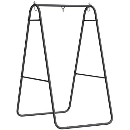Hammock Chair Stand Only 150KG Load Capacity for Indoor Outdoor, Black