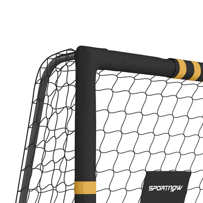 Football Goal, 6 x 4ft Portable Football Net with EPE Foam Padding, PVC Tube Covers Ground Stakes and Metal Frame