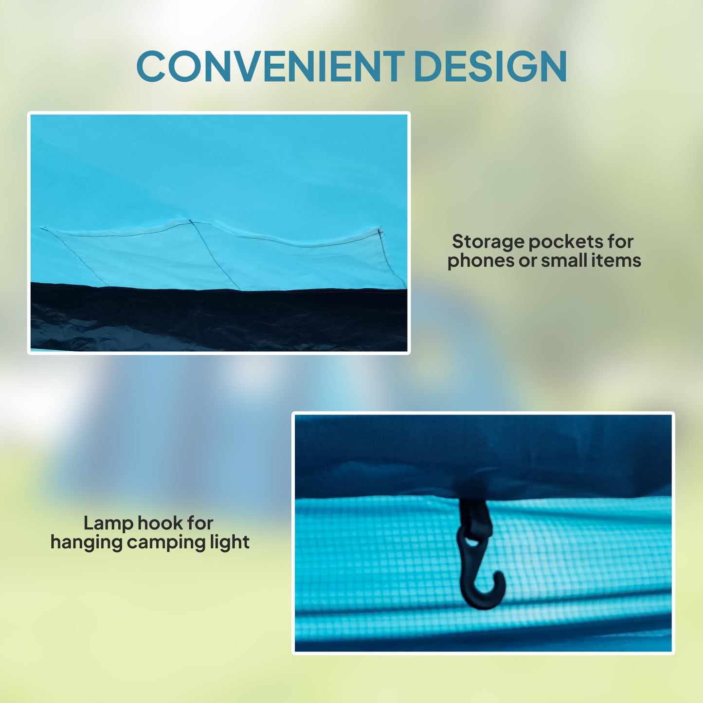 Inflatable 3-4 Man Tunnel Tent w/ Air Pump, Living Area & Vestibule, Waterproof Family Camping Air Tent, Sewn In Groundsheet