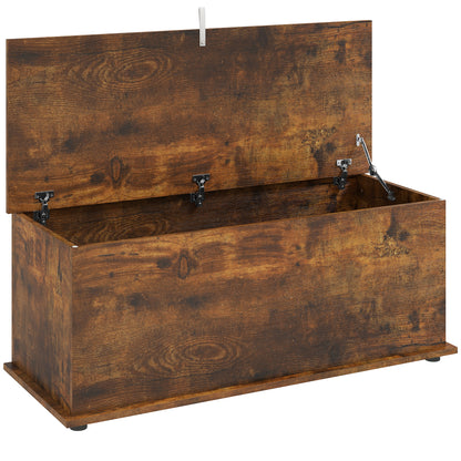 Storage Chest, Large 113L Blanket Box, Shoe Bench with Safety Hinged Lid, Storage Trunk, Bed End Bench for Bedroom, Hallway