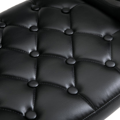PU Leather Upholstered Swivel Bar Stool, Height Adjustable with Back, Armrest, Footrest, Black